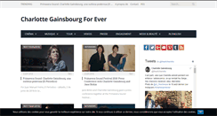 Desktop Screenshot of charlottegainsbourgforever.com